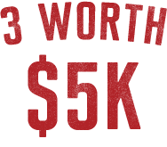 3 prizes worth $5,000 each
